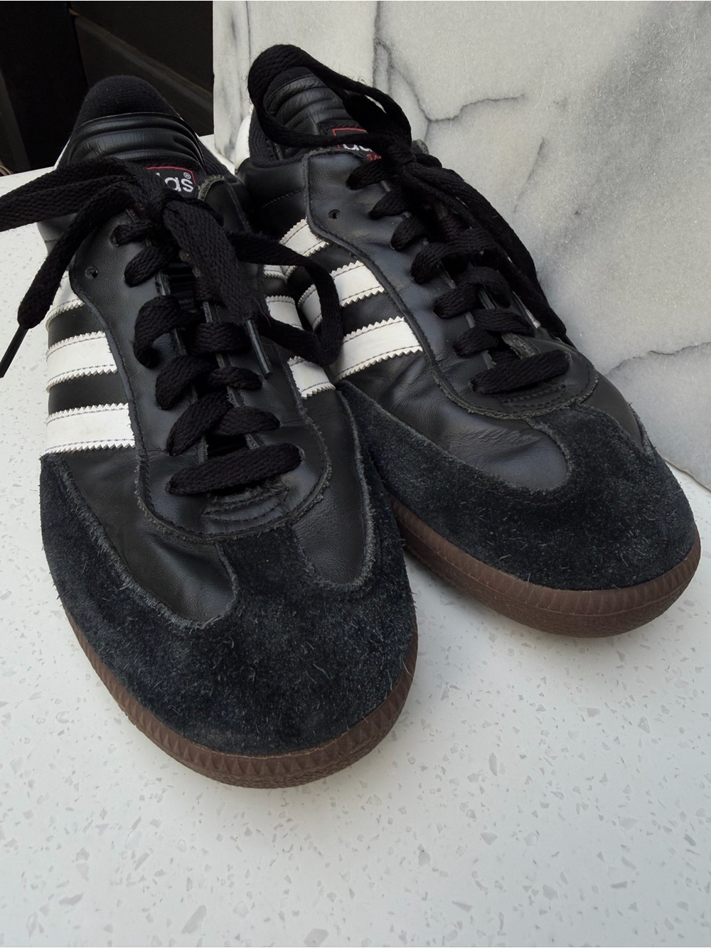 Adidas Samba Men’s Size 8 Womens 10 Classic Three Stripe Sneaker Leather Suede - Picture 3 of 6